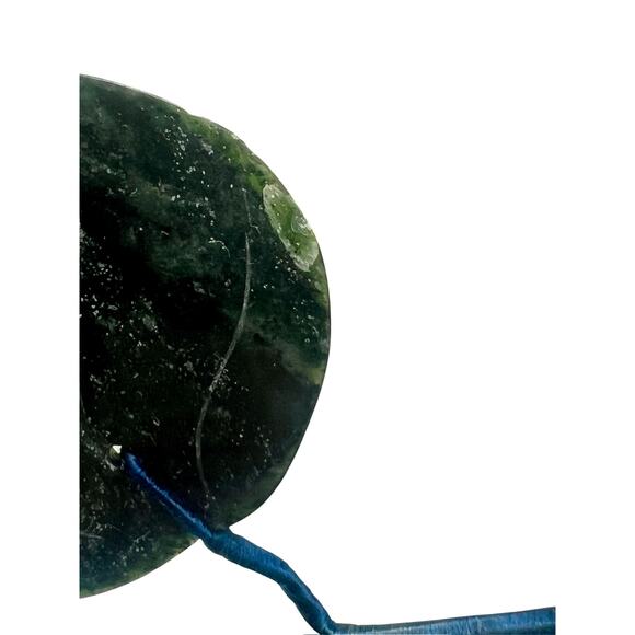 Vintage Chinese Serpentine Stone Pea Pod Sculpture-Leaves-Fruit-Jade Green-Carve - Picture 6 of 6